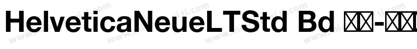HelveticaNeueLTStd Bd 常规字体转换